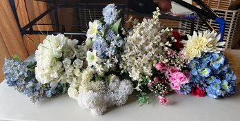 Assorted Lot Of Faux Flowers