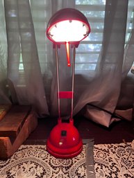 Small Red Desk Lamp With Extendable Neck