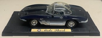 1961 Chevy Mako Shark 1/18 Scale Diecast Car With Plastic Base