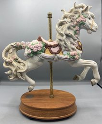 Westland Carousel Collection Hand Painted Porcelain Horse Music Box Figurine  #1659/15,000