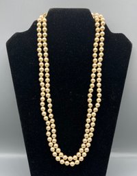 Kenneth Jay Lane Faux Pearl Gold-tone Double-strand Costume Jewelry Necklace