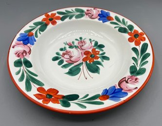 Hand Painted Ceramic Floral Pattern Bowl