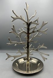 Metal Holiday Tree Trinket Dish