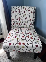 Dorel Living Teagan Armless Accent Chair With Floral Pattern
