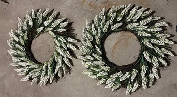 Decorative Faux Wreaths - 2 Total