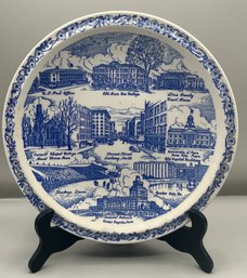 The Killian Co. Vernon Kilns Cedar Rapids Interesting Point Of Iowa Ceramic Platter