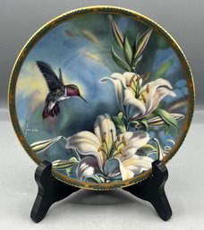 Pickard 1989 Porcelain Plate - Ruby Throated Hummingbird #84-P29-22.1