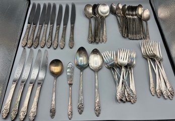 Community Silver Plated Flatware Set - 65 Pieces Total