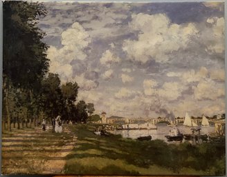 Claude Monet 'the Port At Argenteuil' Print