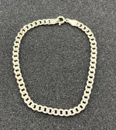 925 Silver Cuban Link Bracelet - .22 OZT