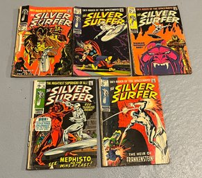 Vintage Marvel Silver Surfer Comic Books - 5 Total