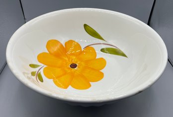 Decorative Ceramic Floral Pattern Serving Bowl - Made In Italy