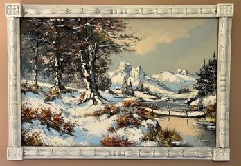 CHR Baum Signed Oil On Canvas Framed