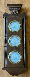 Taylor Instrument Companies Wooden Wall Barometer