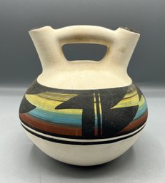 Hand Painted Pottery Aztec Style Bowl