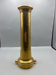 Vintage Solid Brass Fire Hose Nozzle Attachment