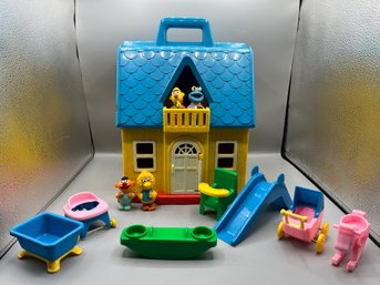Tyco Preschool Sesame Street Playhouse With Accessories