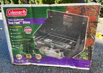 Coleman Two-burner Dual Fuel Stove - NEW In Box