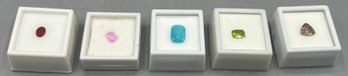 Assorted Faceted Gemstones - 5 Total