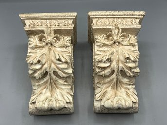 Decorative Resin Wall Sconces - 2 Total