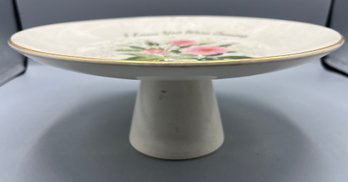 Cardinal China Co. Warranted 22K Gold Trim Pedestal Cake Plate