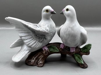 Lefton China Hand Painted Doves #00754