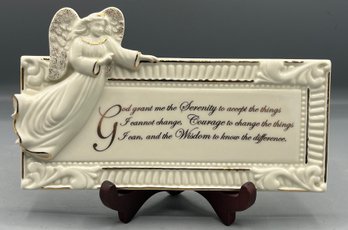 Lenox Ivory Porcelain Inspiration Serenity Plaque - Box Included