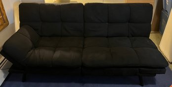 Black Cushioned Futon