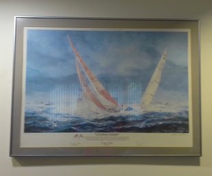 John Gable 'Coming Home' 1987 America's Cup Framed Print