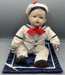 Knowles - Sailor Baby Porcelain Doll With Box