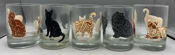 Cat Breeds Drinking Glass Set - 5 Total
