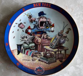 Mets Fan By Gary Peterson The Danbury Mint Decorative Plate