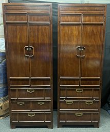 Thomasville Mystique II Solid Wood 5-drawer Pier Cabinets - 2 Total