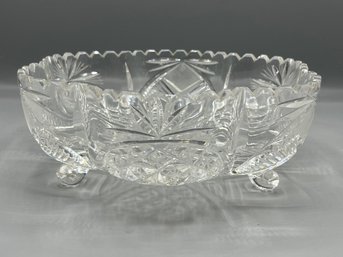 Crystal Footed Fruit Bowl