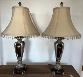 Decorative Resin Table Lamps - 2 Total