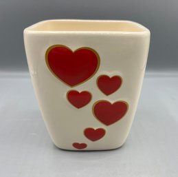 Edible Arrangements Heart Pattern Ceramic Planter