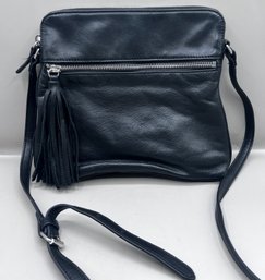 Margot Genuine Leather Black Shoulder Bag