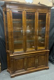 Drexel Heritage Furniture Laurette Solid Wood Buffet With Lighted Hutch