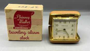 Phinney Walker Traveling Alarm Clock - Box Included - Made In Germany