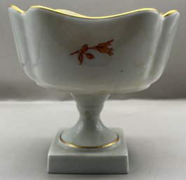 Limoges Pedestal Porcelain Candy Bowl - Made In France