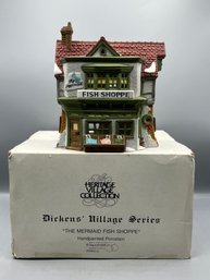 Department 56 1988 Dickens Village Series - The Mermaid Fish Shoppe - Box Included