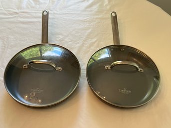 Todd English Collection Frying Pans - 2 Total - Lids Included