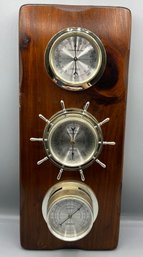 Springfield Wooden Wall Barometer - Made In USA