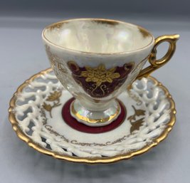 Royal Sealy Fine China Tea Cup And Saucer - Made In Japan