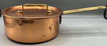 Copper Teapot With Brass Handle