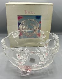 Mikasa Crystal Blossom Time Pattern Bowl - Box Included