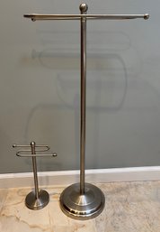 Stainless Steel Towel Rack Stand Set - 2 Total