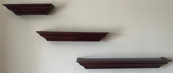 Wood Floating Shelves- Set Of 3
