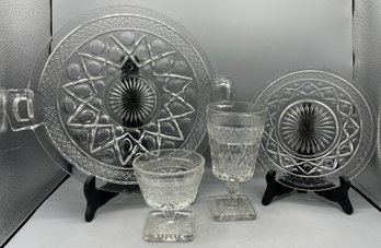 Imperial Glass Co. Cape Cod Pattern Tableware Set - 29 Pieces Total