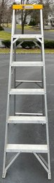 Davidson 6Ft Aluminum A-Frame Ladder - Model 428-06 - 225LBS Weight Capacity